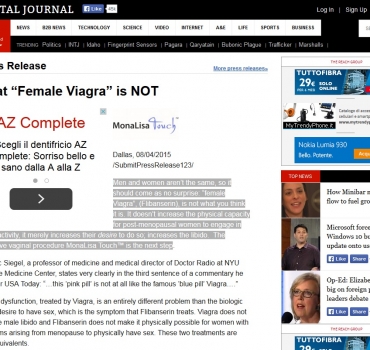What “Female Viagra” is NOT