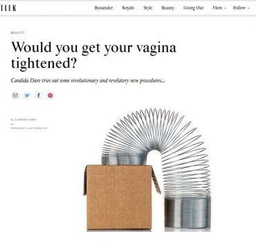 Tatler: Would you get your vagina tightened?