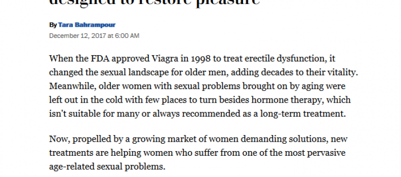 The Washington Post – Women’s sexual problems are finally getting their due